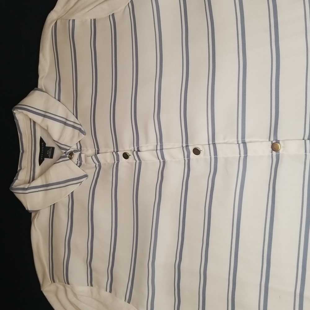 Ann Taylor Button Front Collared Long Sleeve Blou… - image 7